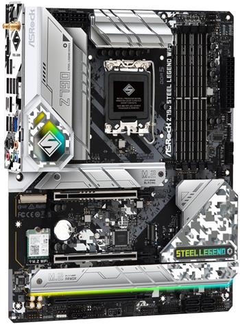 ASRock Z790 Steel Legend WiFi / Intel Z790 / LGA1700 / 4x DDR5 / 5x M.2 / HDMI / DP / USB-C / WiFi / ATX