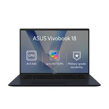 ASUS Vivobook 18 - Ryzen AI 5 430/16GB/512GB SSD/18"/WUXGA/IPS/2y PUR/Win 11 Home/modrá