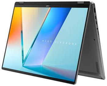 ASUS Vivobook Flip/ CORE ULTRA 7 256V/ 16GB/ 1TB SSD/ Intel® Graphics/ 16"WQXGA+,120HZ/ W11H/ šedý