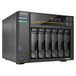 Asustor Lockerstor 6 Gen3 AS6806T   6x 2,5"/3,5" SATA III/ 16GB RAM/ Dual 10GbE Ports/ Dual 5GbE Ports/ 4x M.2 SSD