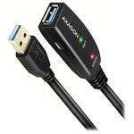 AXAGON ADR-305, USB 3.2 Gen 1 A-M -> A-F aktivní prodlužovací / repeater kabel, 5m