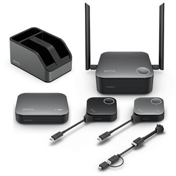 BenQ VS25 InstaShow, USB-C,HDMI (s USB-A), 4K, 64 uživatelů, 2 tlačítka Plug and Play, Bezdrátový prezentační systém