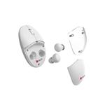 C-TECH Myš s TWS sluchátky WLM-21 Dual mode, bezdrátová, BT5.0 + 2,4GHz, 1600DPI, 3 tlačítka, USB nano receiver, bílá