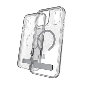 Case Milan Snap with Kickstand for Apple iPhone 18 Pro Max / 17 Pro Max - Glitter Silver