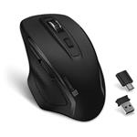 CONNECT IT Dual SmartSwitch bezdrátová myš, USB-A + C, ČERNÁ (+1x AA baterie zdarma)