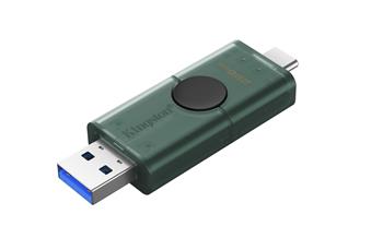 DataTraveler Duo G2/128GB/USB 3.2/USB-A + USB-C/Zelená