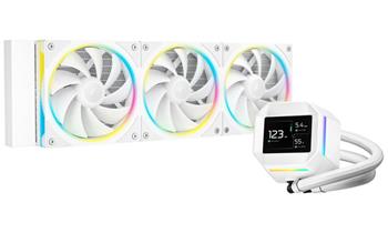 DEEPCOOL vodní chladič LM360 WH / 3x120mm ARGB fan / 4pin PWM / displej / bílý
