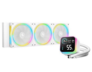 DEEPCOOL vodní chladič LQ360 Ultra ARGB / 3x120mm ARGB fan / displej / bílý