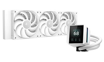 DEEPCOOL vodní chladič MYSTIQUE 360 / 3x120mm fan / dig. displej / Intel i AMD / bílý