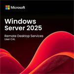 Elektronická licence: Microsoft CSP Windows Server 2025 Remote Desktop Services 1 User CAL - trvalá licence