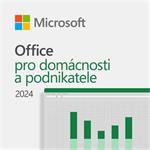 Elektronicky: MICROSOFT Office 2024 pro domácnosti a podnikatele / D-OEM OA3/ DA/ pouze s PC HAL3000