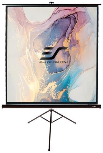 ELITE SCREENS plátno mobilní trojnožka 136" (345,4cm)/ 1:1/ 243,8×243,8cm/ gain 1.1/ case černý