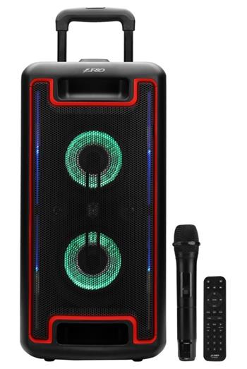 FENDA F&D párty repro PA938/ trolejové/ 80W/ BT4.2/ USB/ FM rádio/ bezdrátový mikrofon/ LED/ Karaoke/ dálkové ovládání