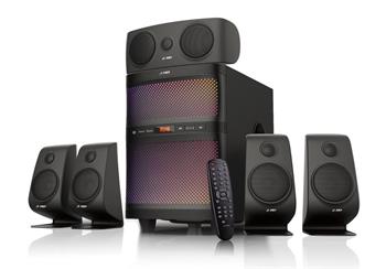 FENDA F&D repro F5060X/ 5.1/ 135W/ černé/ BT4.0/ FM rádio/ USB/SD přehrávání/ dálkové ovládání