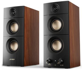 FENDA F&D repro R330BT/ 2.0/ 20W/ dřevěné/ černé/ BT5.3/ USB vstup