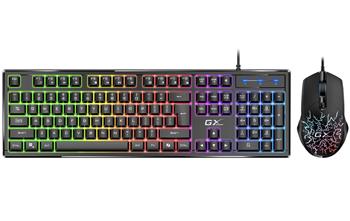 GENIUS GX GAMING Scorpion KM-GX3/ drátový set klávesnice s myší/ RGB podsvícení/ Copilot/ USB/ černá/ CZ+SK layout