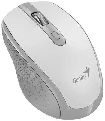 GENIUS NX-8040S WhiteGrey/ 1600 dpi/ bezdrátová/ 2,4GHz/ tichá/ bílošedá