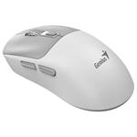 GENIUS NX-8260S BT White/ 2400 dpi/ bezdrátová/ duální BT+2,4GHz/ tichá/ rychlé nabíjení/ ultralehká/ Copilot/ bílošedá