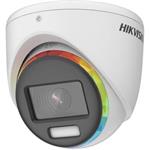 Hikvision 2MPix HDTVI Dome ColorVu kamera; LED 20m; 4v1; IP67; mikrofon
