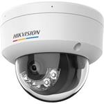 Hikvision 2MPix IP Dome Hybrid ColorVu AcuSense kamera; mikrofon, IP67
