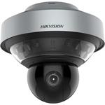 Hikvision 32 Mpix PanoVU 360° panoramatická + 4 MPix PTZ kamera, Audio, Alarm, IK10