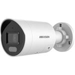 Hikvision 4MPix IP Bullet Hybrid ColorVu AcuSense kamera; WDR 130dB, mikrofon, IP67, blikač