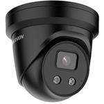 Hikvision 4MPix IP Turret AcuSense kamera; IR 30m, Audio, Alarm, mikrofon, reproduktor, blikac; cerná