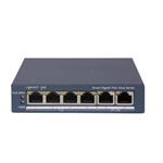 Hikvision DS-3E1506P-EI/M - SMART switch 4 x Gb PoE port, 2x Gb RJ-45 port, 45W