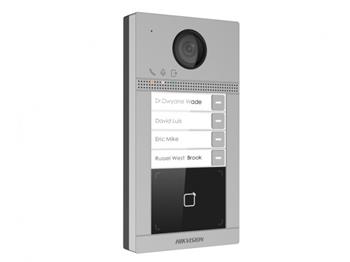 Hikvision IP dveřní interkom, 4-tlačítkový, čtečka karet, 2MPx kamera, WiFi