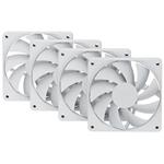 HYTE ventilátor 120mm PWM / barva Snow White / 1500rpm / 72CFM / ABS / 4-pin / sada 4x ventilátor