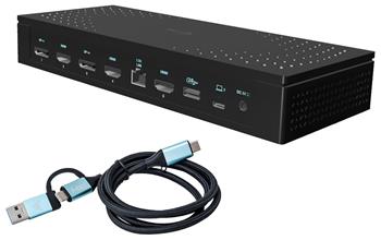 i-tec Universal 5x 4K Display Docking Station, Power Delivery 100W