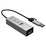 i-tec USB-C/USB-A Metal HUB 3 (2x USB-C, 1x USB-A) Port + 2.5GLAN
