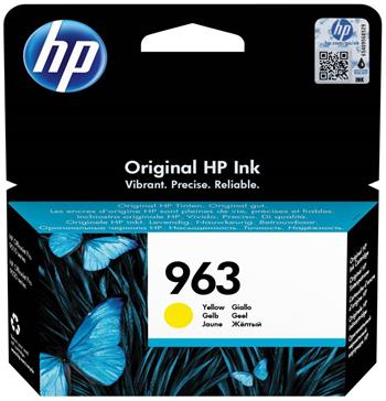 Inkoustová náplň HP 963 Žlutá (yellow, 700p) pro HP OfficeJet Pro 9010, 9013, HP OfficeJet Pro 9020