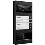 IP dverní interkom 4-tlac., 3× kamera 180° (4+2+2MPx), rozpoznání obliceje, ctecka karet, QR kód, W