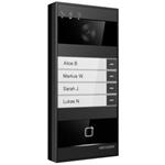 IP dverní interkom 4-tlac., 4MPx kamera 150°, rozpoznání obliceje, ctecka karet, Wi-Fi, Bluetooth