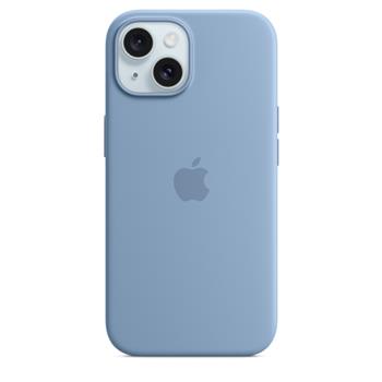 iPhone 15+ Silicone Case with MS - Winter Blue