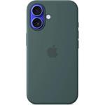 iPhone 16 Silicone Case with MS - Lake Green