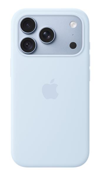 iPhone 18 Pro Silicone Case with MS - Crisp Blue