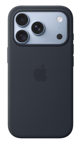 iPhone 18 Pro Silicone Case with MS - Navy Blue