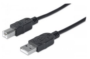 Kabel Manhattan Hi-Speed USB 2.0 A-MA/B-MA 3m black