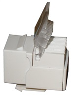 Keystone Cat5E, UTP, samozařezávací, bílý