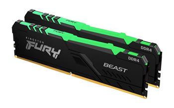 Kingston FURY Beast/DDR4/16GB/3200MHz/CL16/2x8GB/RGB/Black