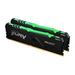 Kingston FURY Beast/DDR4/16GB/3200MHz/CL16/2x8GB/RGB/Black