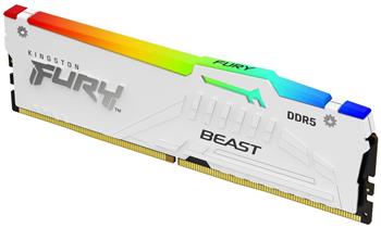 Kingston FURY Beast/DDR5/16GB/6800MHz/CL34/1x16GB/RGB/White