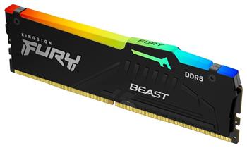 Kingston FURY Beast/DDR5/32GB/6400MHz/CL32/1x32GB/RGB/Black