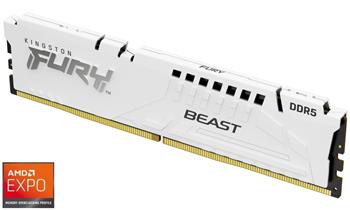 Kingston FURY Beast EXPO/DDR5/16GB/6000MHz/CL30/1x16GB/White