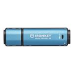 Kingston IronKey Vault Privacy 50/16GB/USB 3.2/USB-A/Modrá