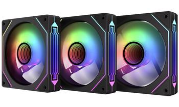 Krux ventilátor Corvus 120 ARGB KIT / 3x120 mm ARGB fan / infinity mirror efekt