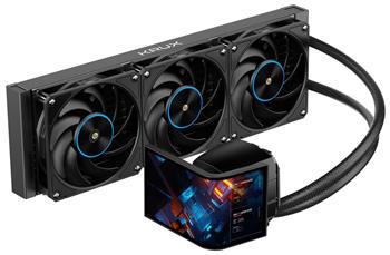 Krux vodní chladič CPU HydroArc 360 / 3x120mm ARGB / customizovaný LCD / černý