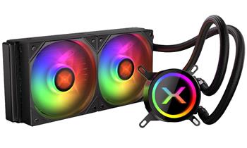 Krux vodní chladič CPU HydroX 240 ARGB / 2x120mm ARGB / PWM / AMD i Intel